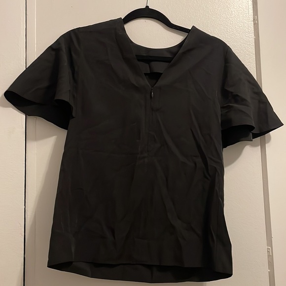 COS Black Zip-Back Shirt - Picture 2 of 3